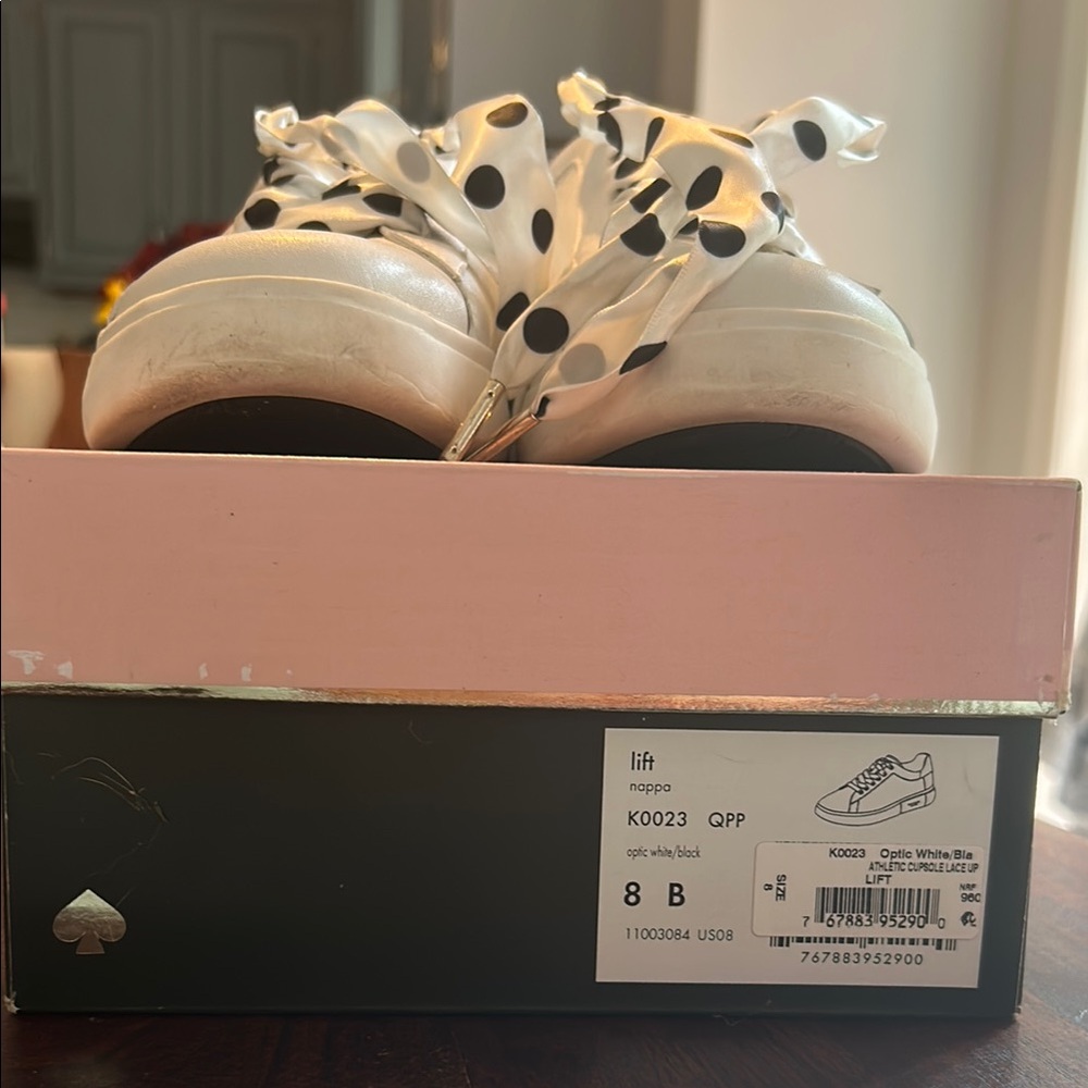 Kate Spade White Lift Sneakers - Picture 6 of 7